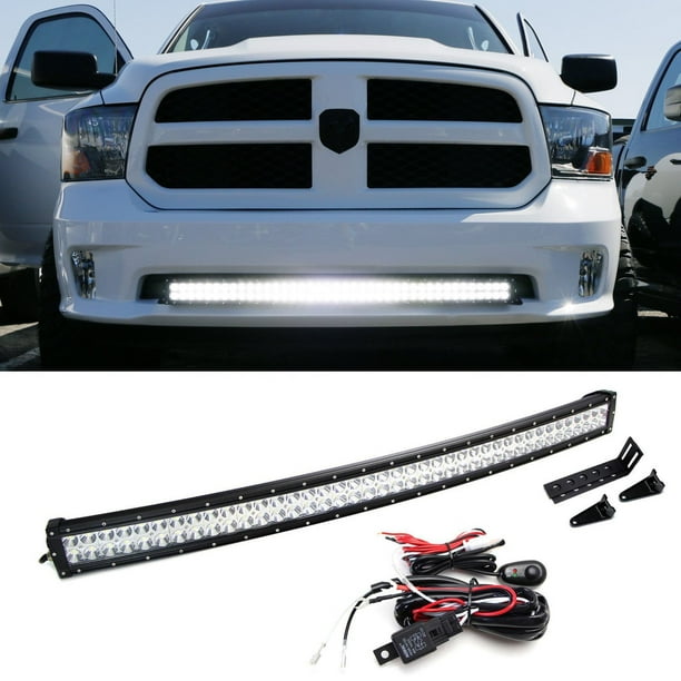 42inch 240W PHILIPS LED Light Bar Combo Offroad Pickup SUV+18W PODS+Wiring Kit